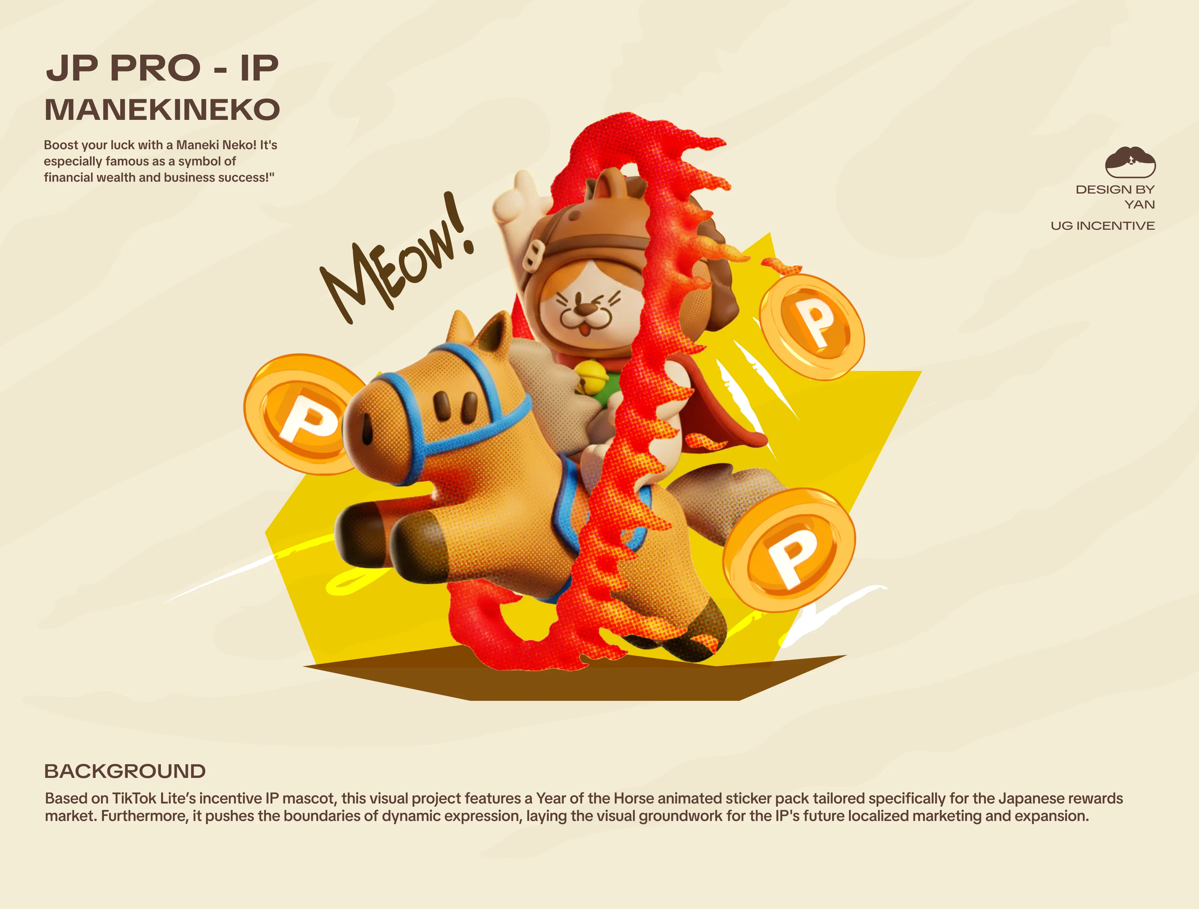 JP PRO - IP Maneki-neko — 马年动态表情包头图